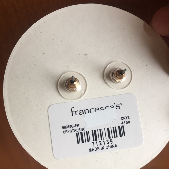 Francines Snowflake Daingly Earrings Winter Christmas - Picture 3 of 5